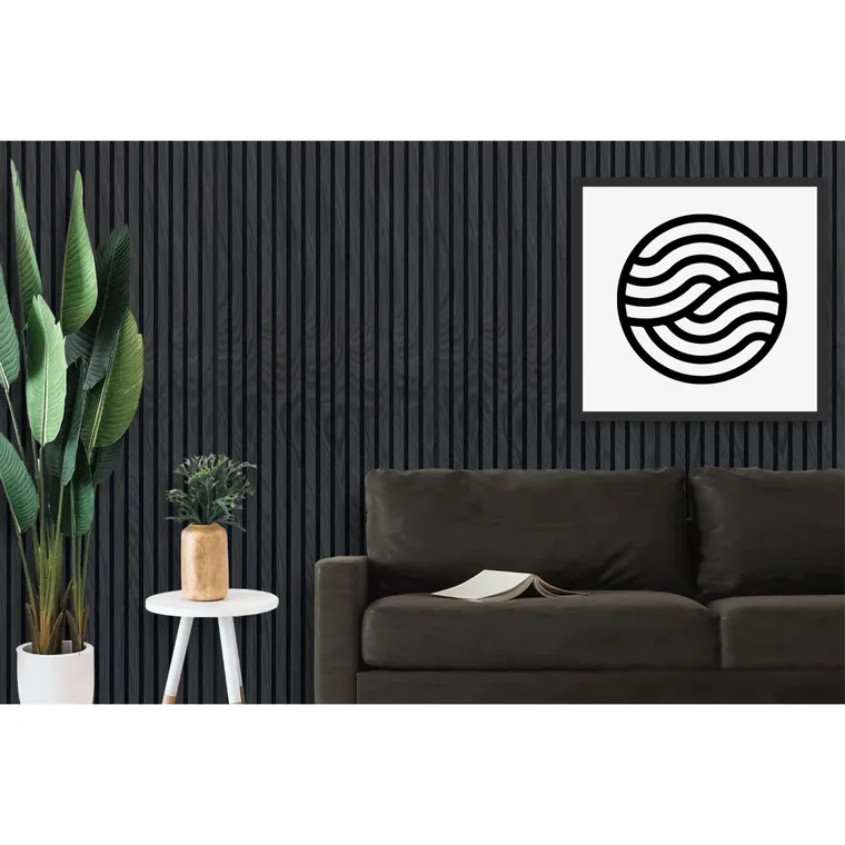Panel akustyczny Dunkelcharme – 270 cm x 60 cm – okleina z prawdziwego drewna – zdjęcie 4