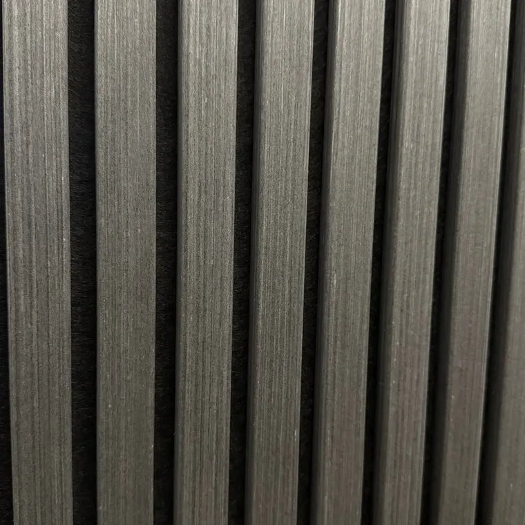 Panele akustyczne Anthrazit Echtholz – 240 cm x 60 cm – trójstronna okleina z prawdziwego drewna – zdjęcie 2