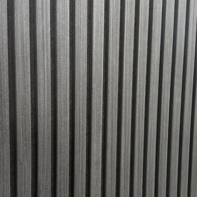 ألواح صوتية Schwarz «Kohle» – 240 cm x 60 cm – قشرة خشب طبيعي من ثلاث جهات – صورة 2